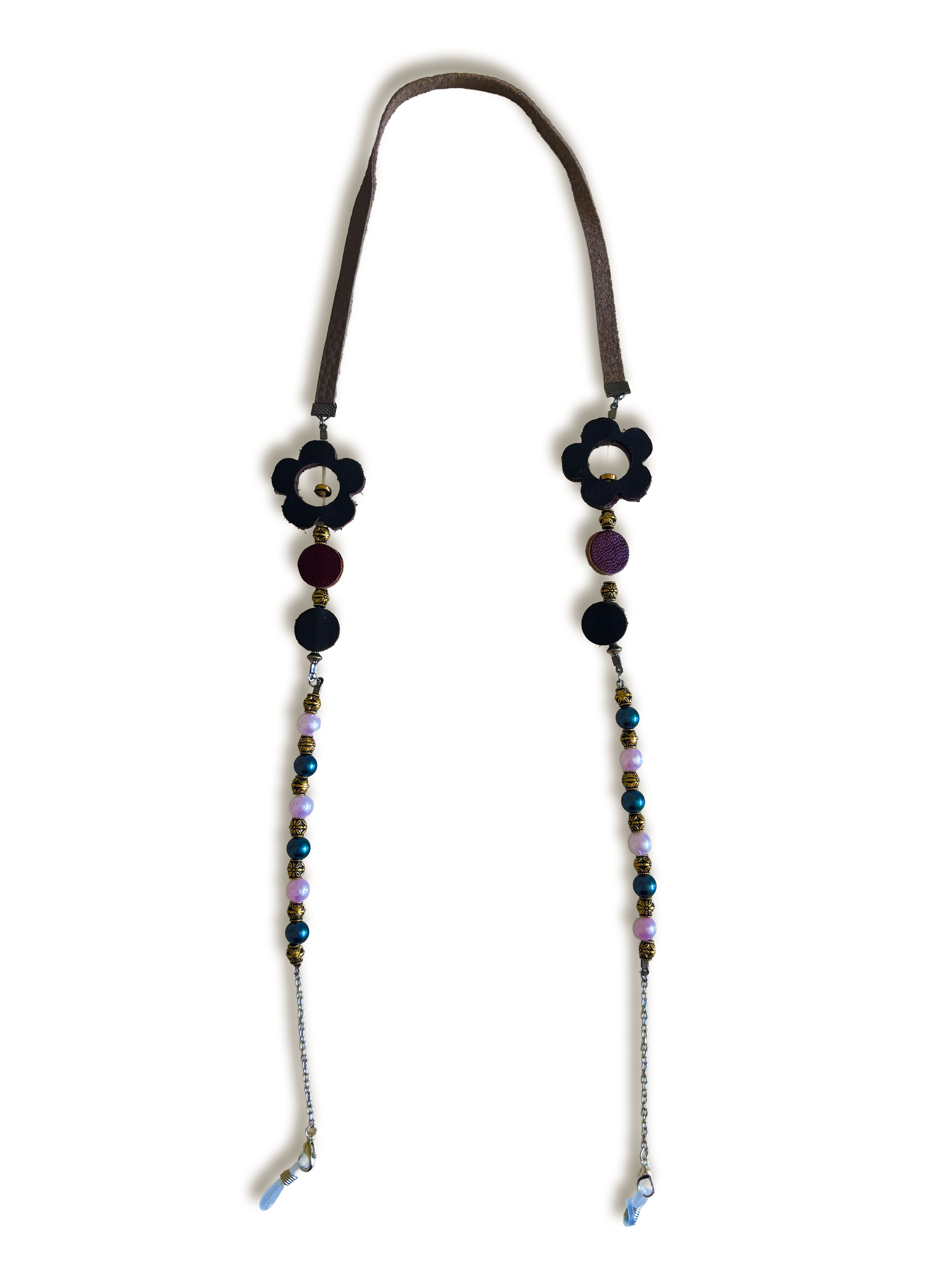 Leather Eyeglass Chain